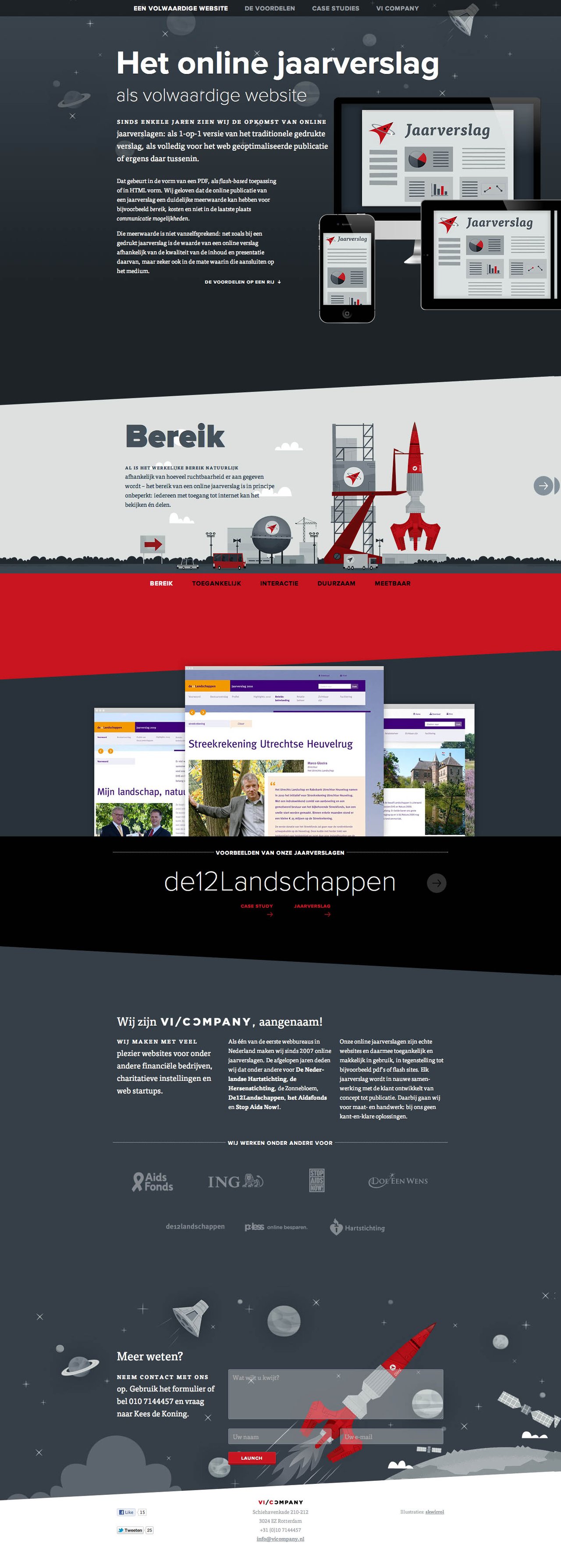 Online Jaarverslag Website Screenshot