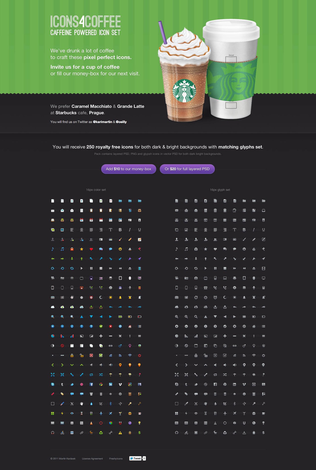 Icons4Coffee Website Screenshot