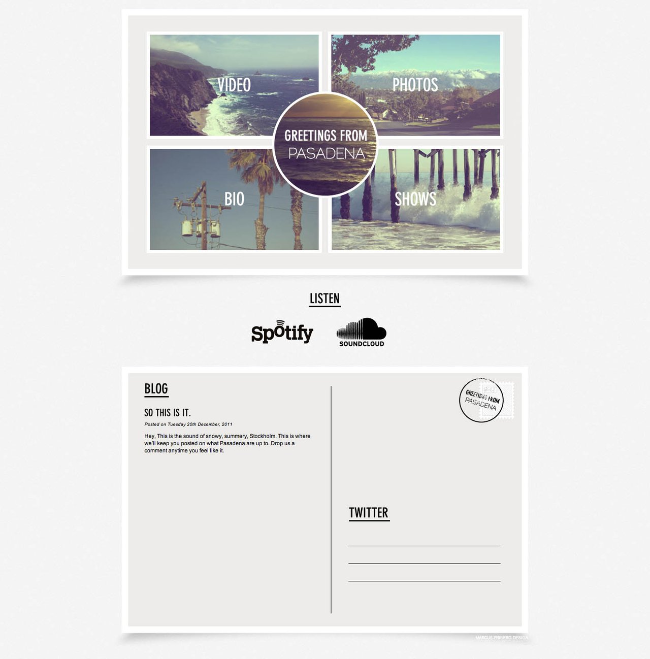 Pasadena Website Screenshot