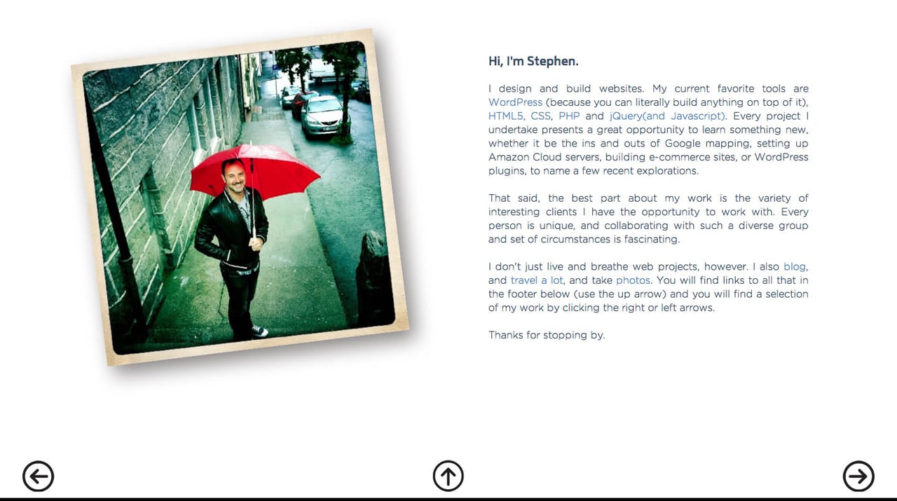 Stephen Suess Website Screenshot