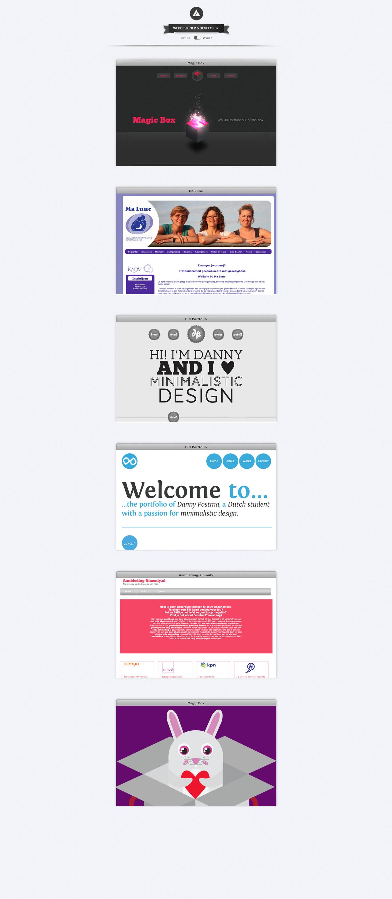 Danny Postma Website Screenshot