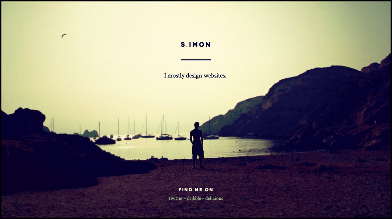 Simon Coudeville Website Screenshot