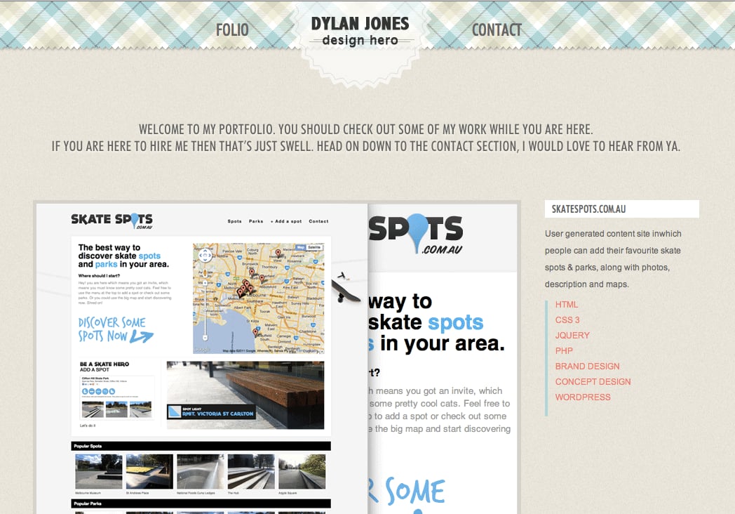 Dylan Jones Website Screenshot