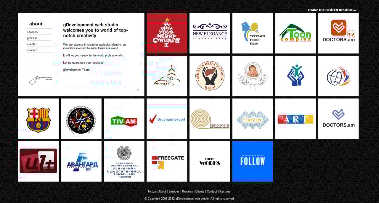 gDevelopment Website Screenshot