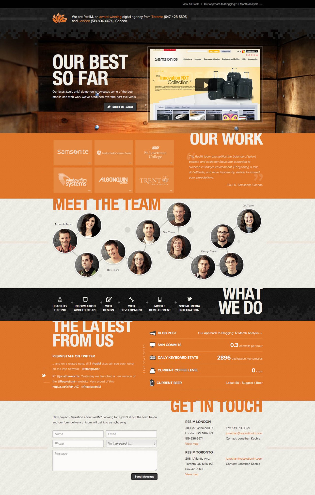 ResIM Website Screenshot