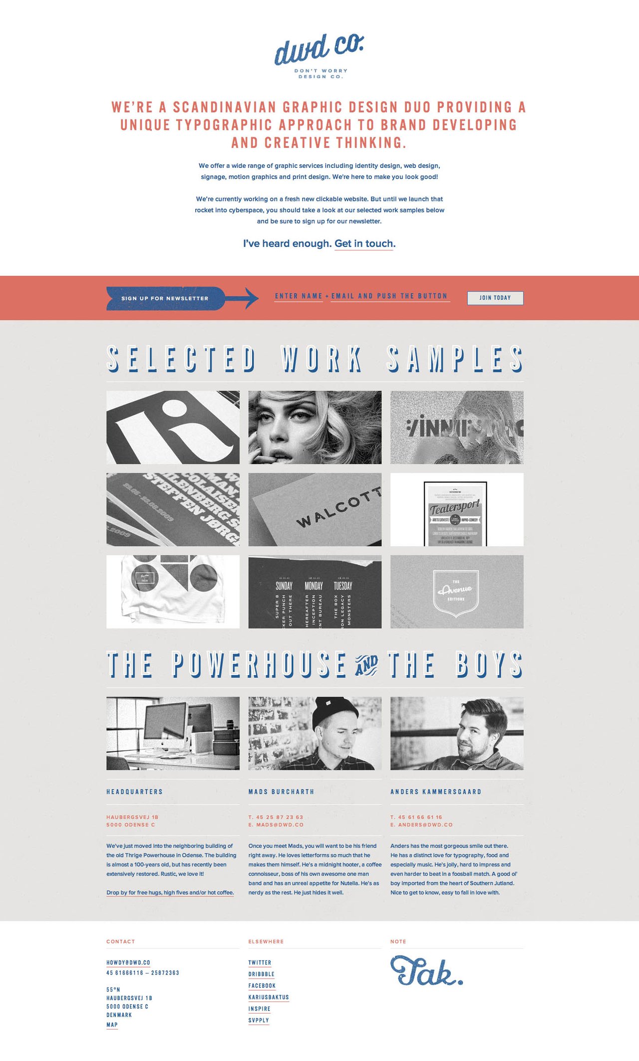 Don’t Worry Design Co. Website Screenshot