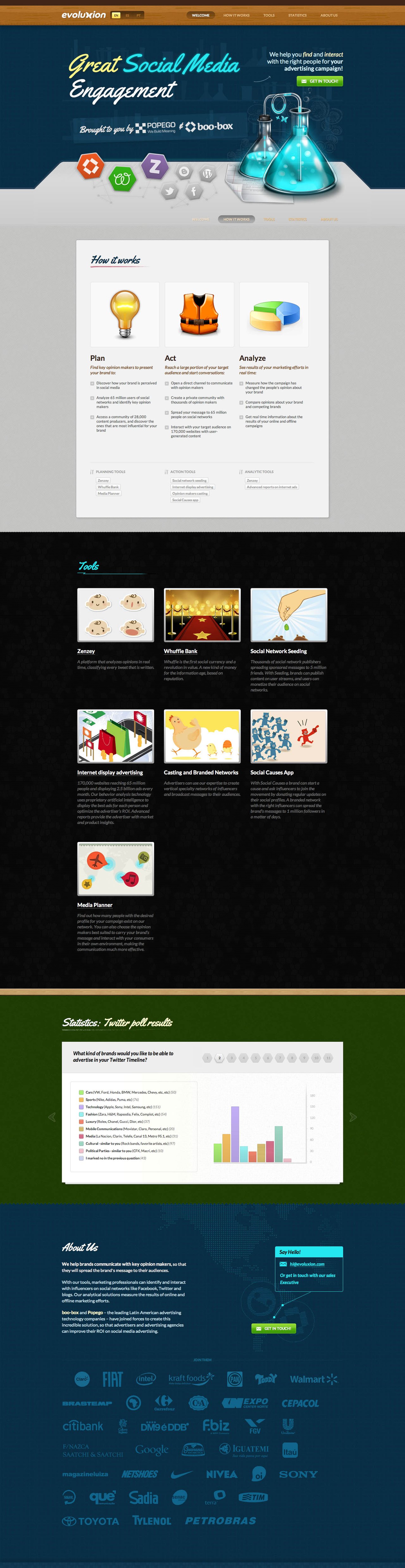 Evoluxion Website Screenshot