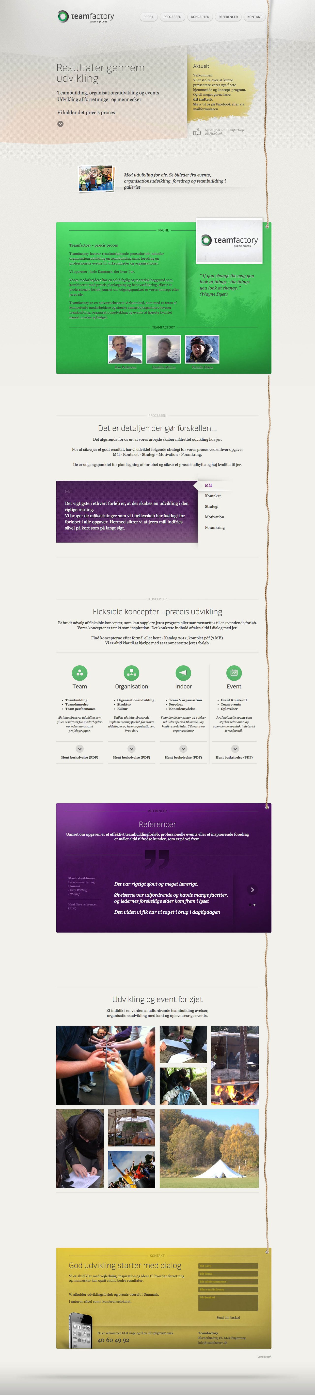 Teamfactory DK Website Screenshot