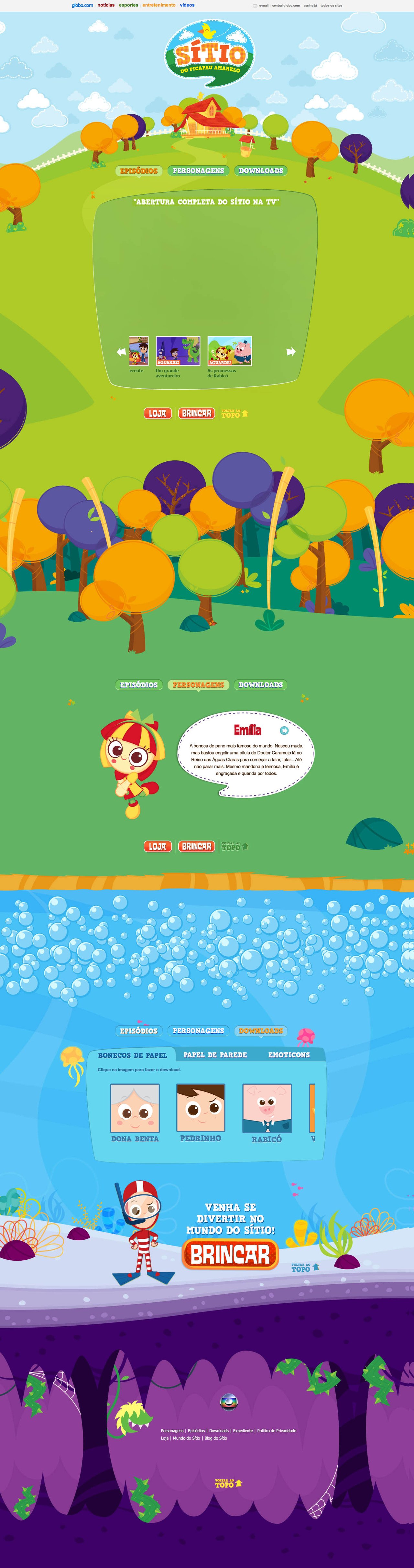 Sítio Website Screenshot