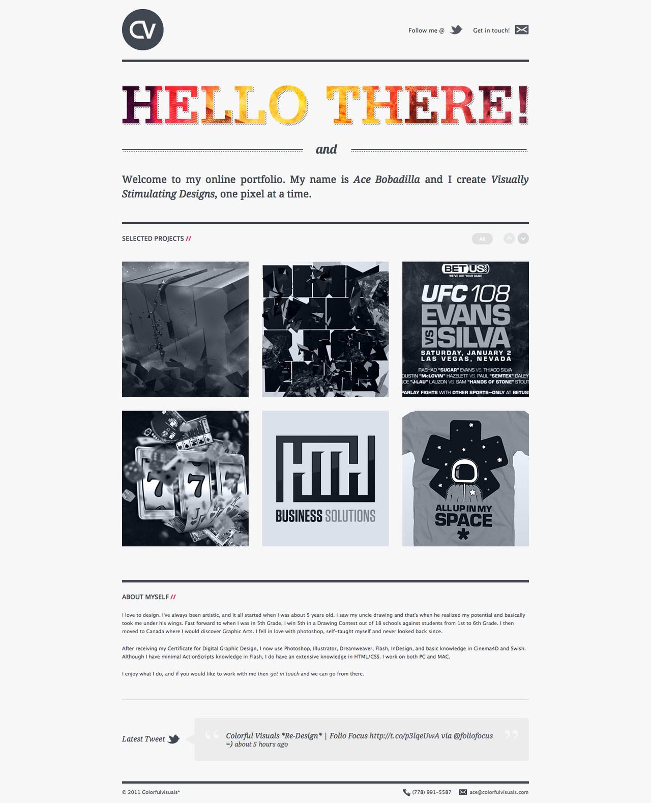 Colorfulvisuals Website Screenshot