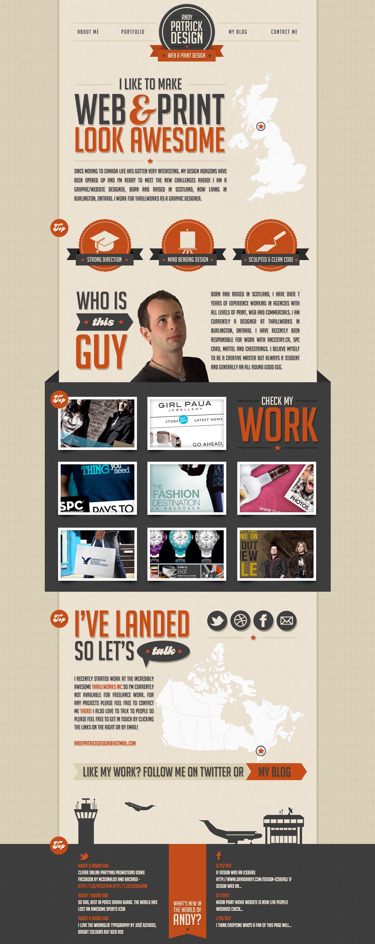 Andy Patrick Website Screenshot