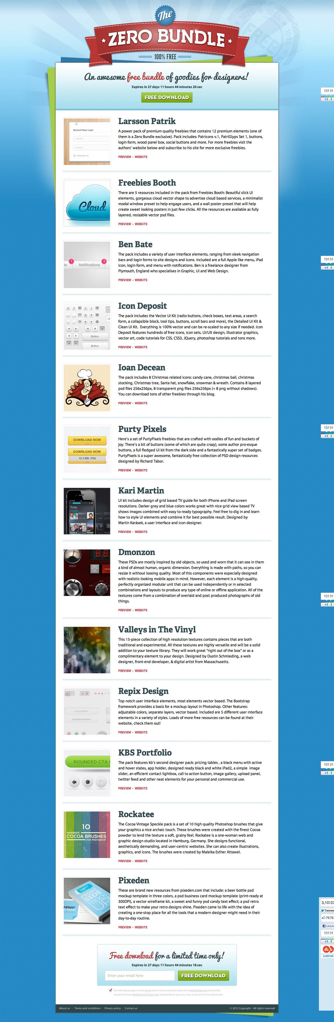 ZeroBundle Website Screenshot