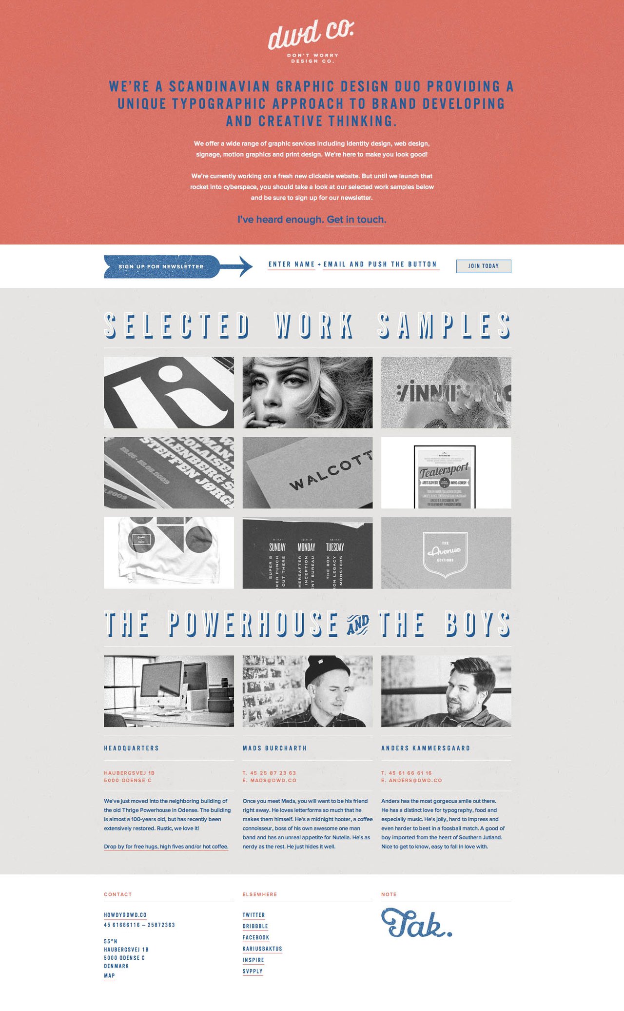 Don’t Worry Design Website Screenshot