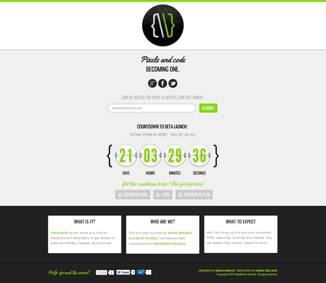 Theme With Us Website Screenshot