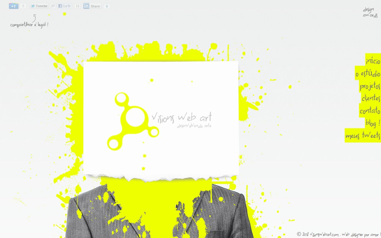 Visions Web Art Website Screenshot