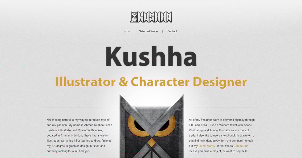 Kushha Website Screenshot