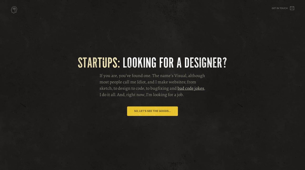 Hire Visual Idiot Website Screenshot