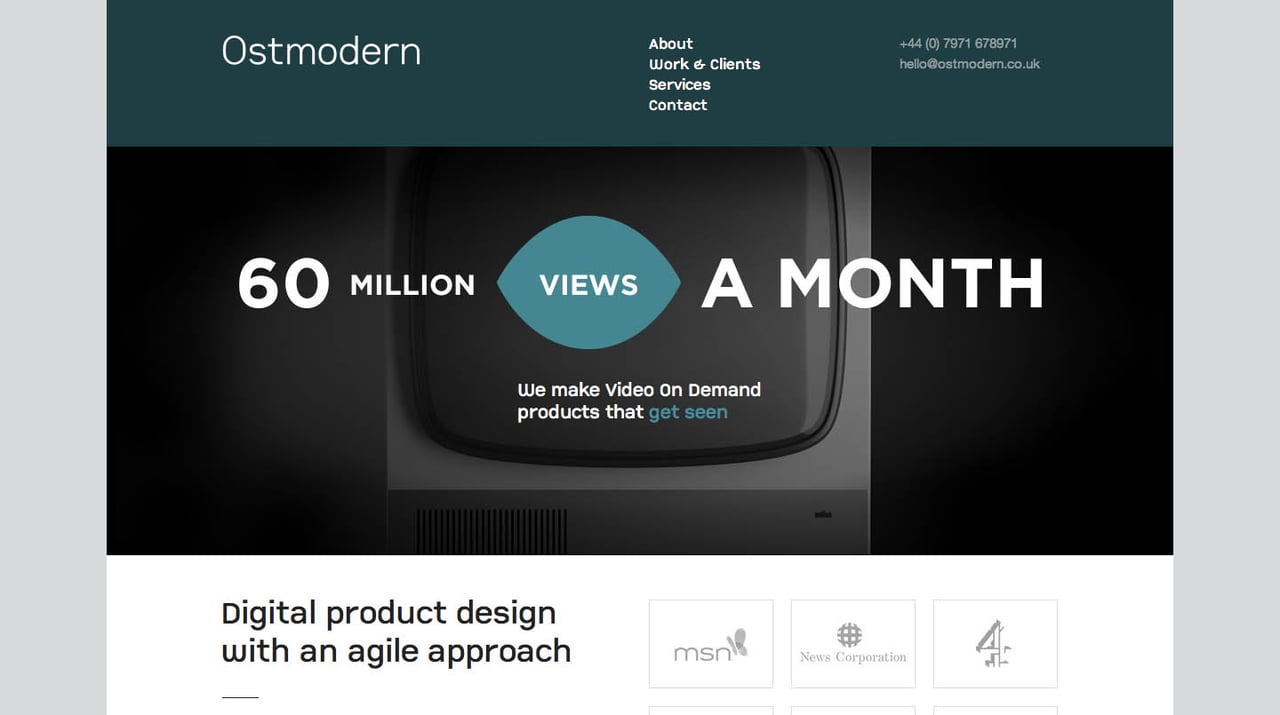 Ostmodern Website Screenshot