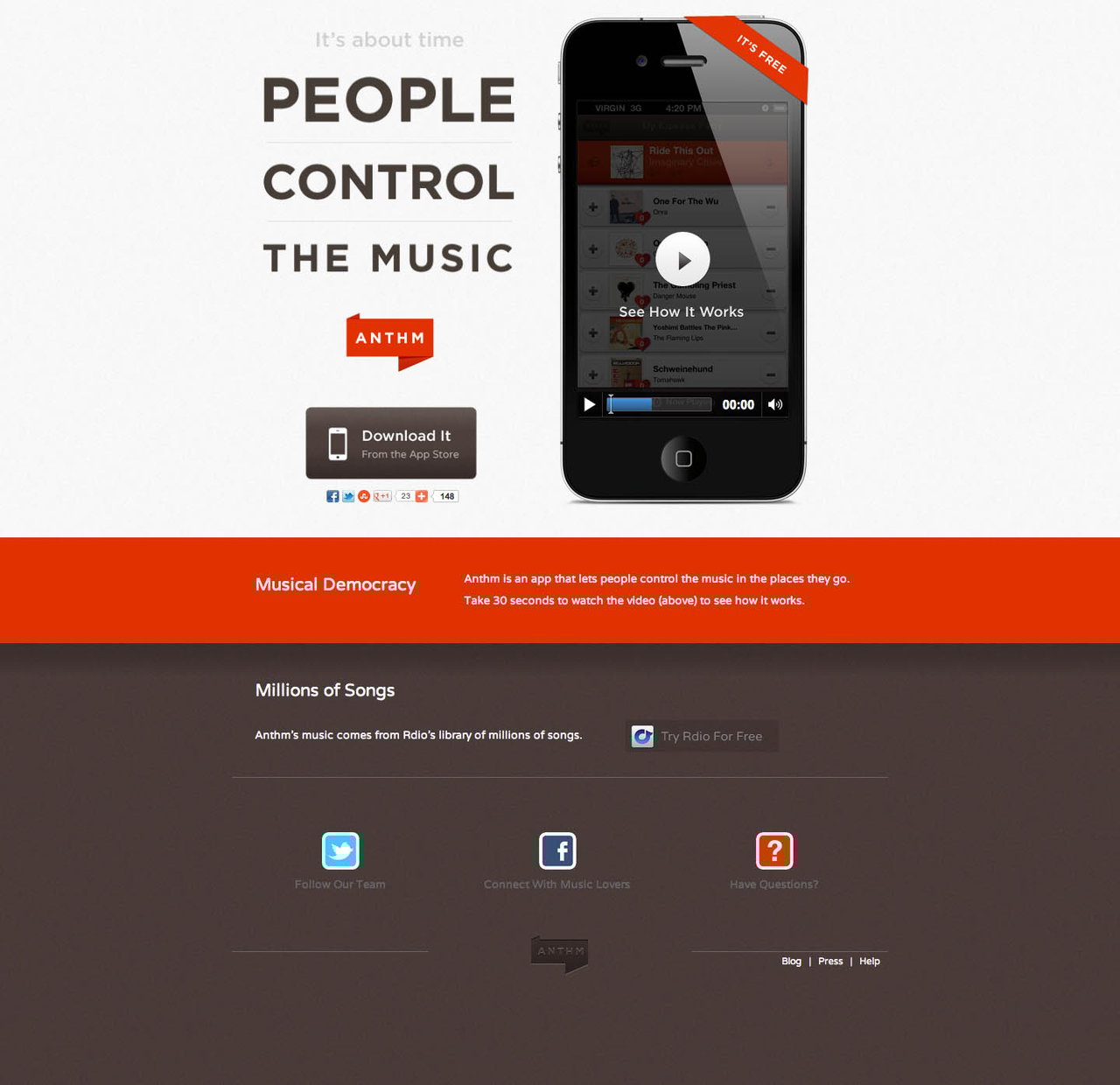 Anthm Website Screenshot