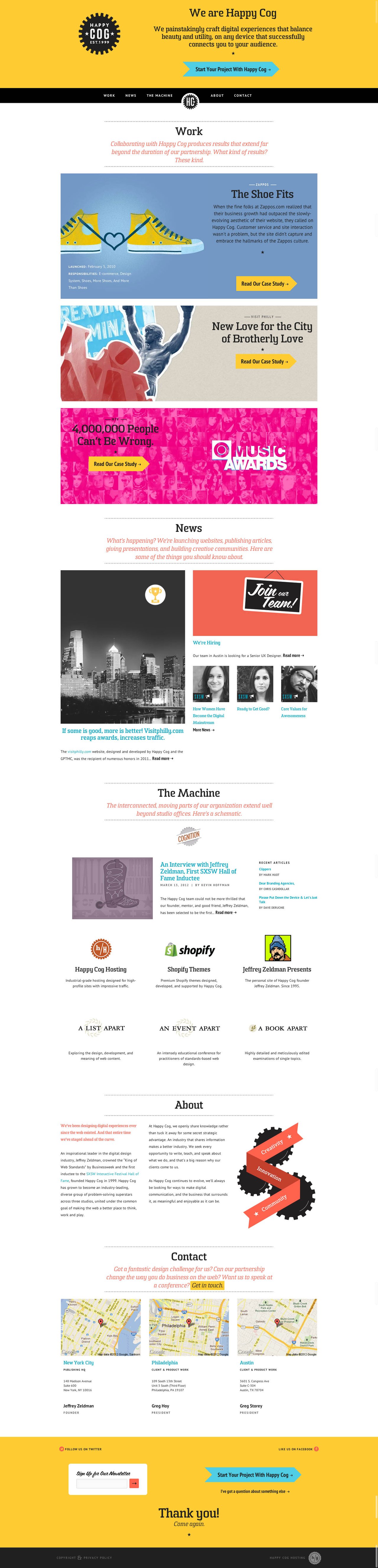 Happy Cog Website Screenshot