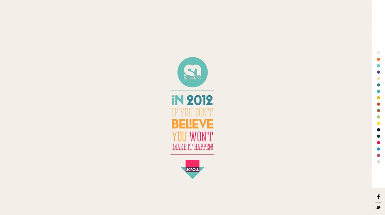 We believe in… Website Screenshot