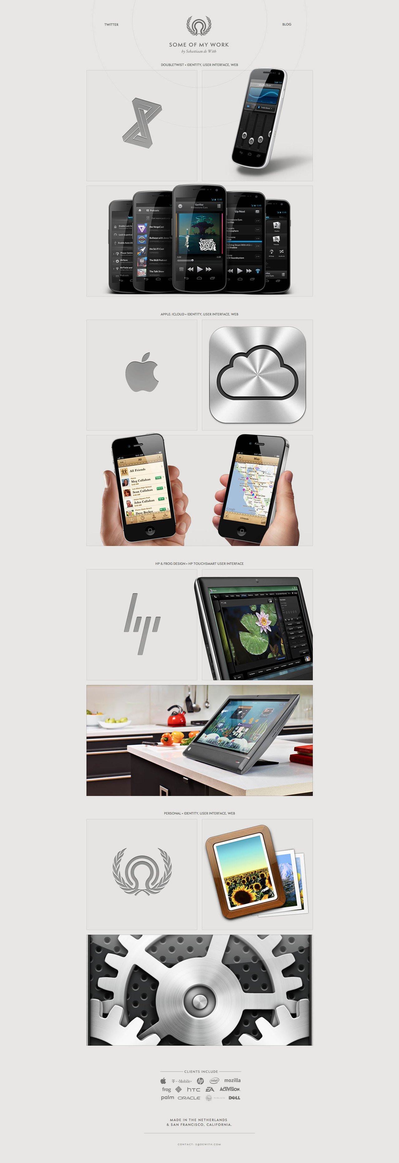 Sebastiaan de With Website Screenshot