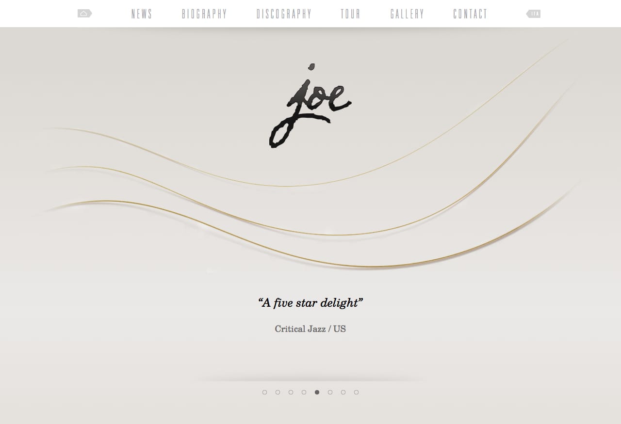 Joe Barbieri Website Screenshot