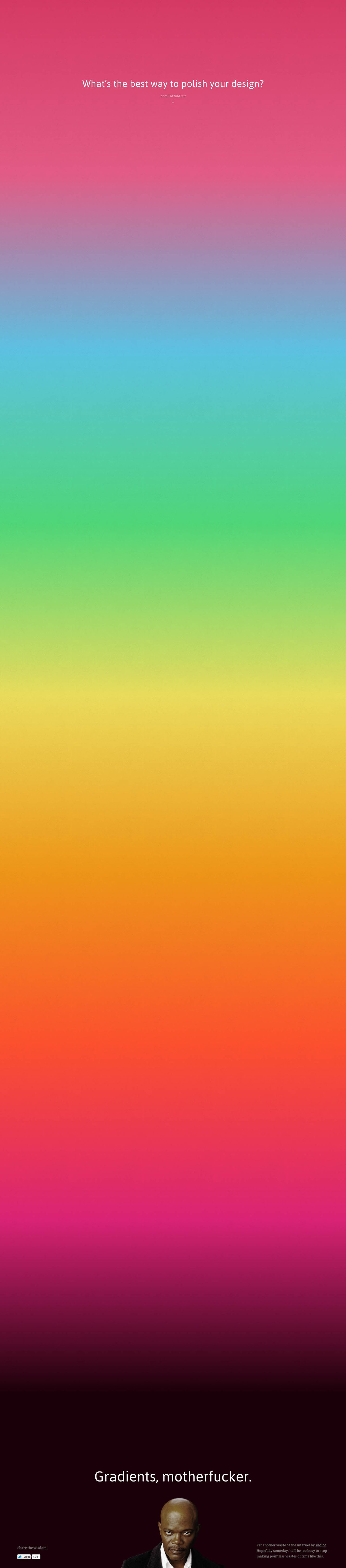 The best way to polish your design Website Screenshot