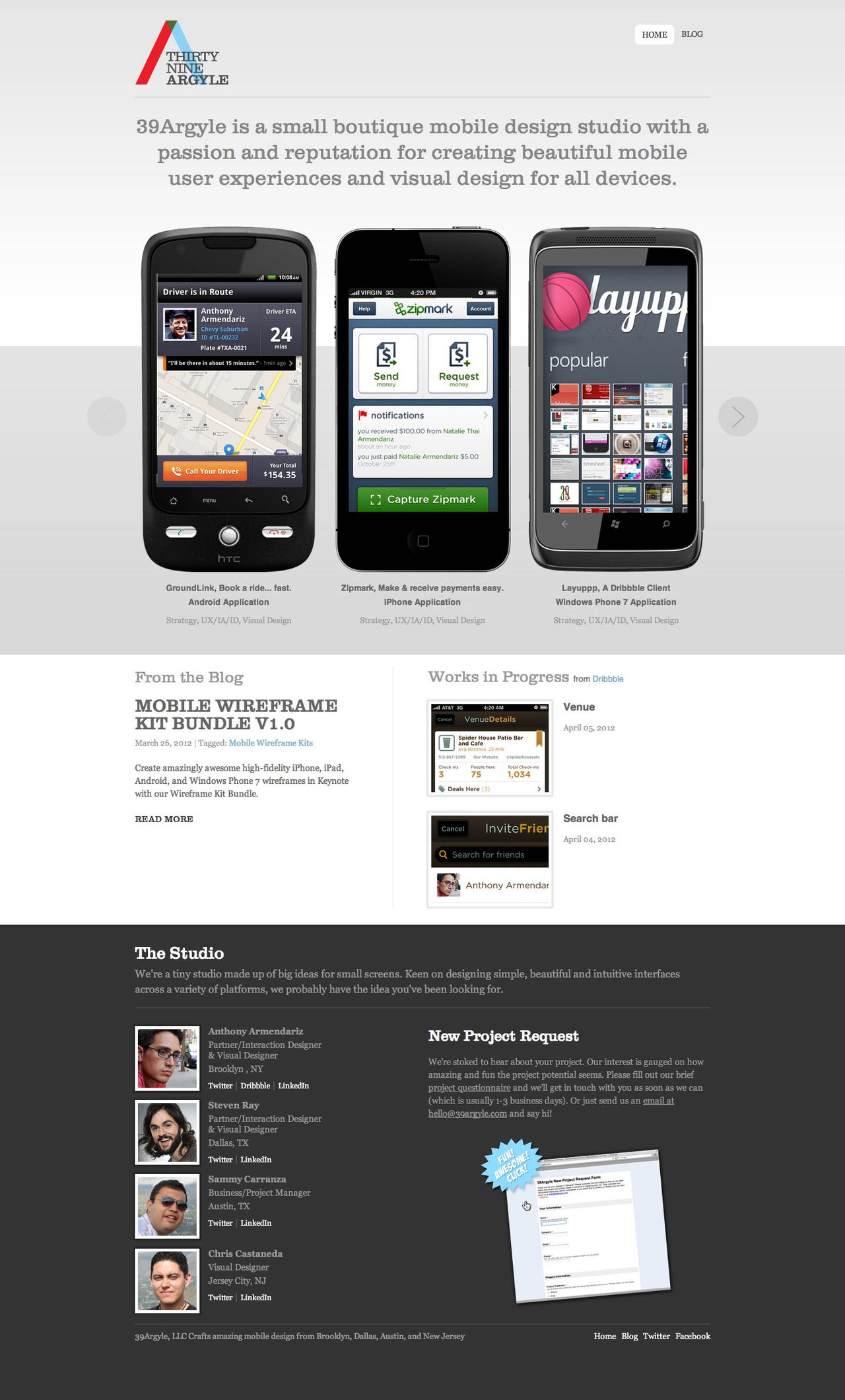 39Argyle Website Screenshot