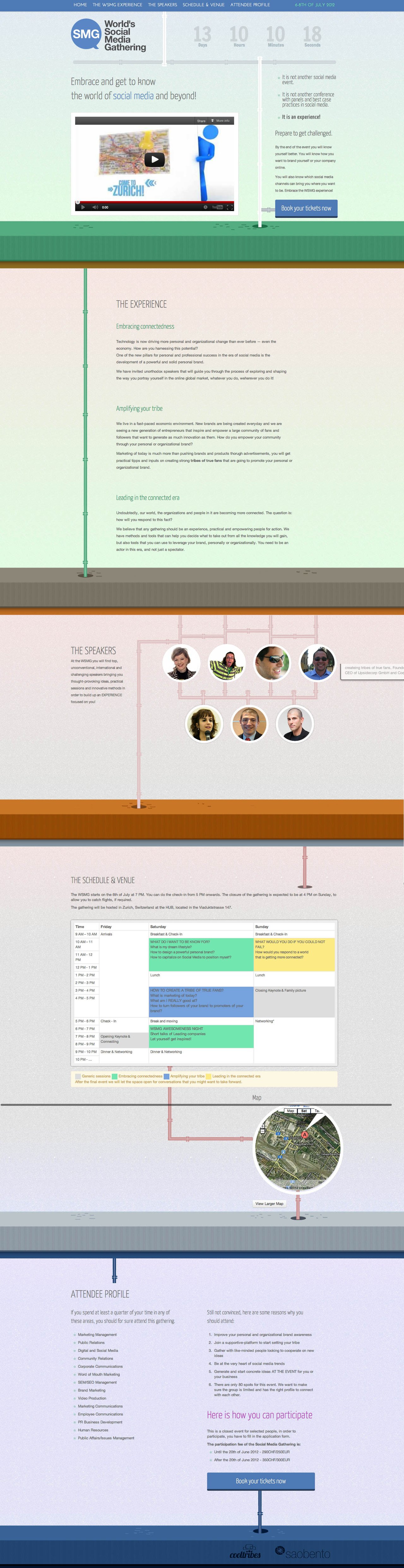 World’s social media gathering Website Screenshot