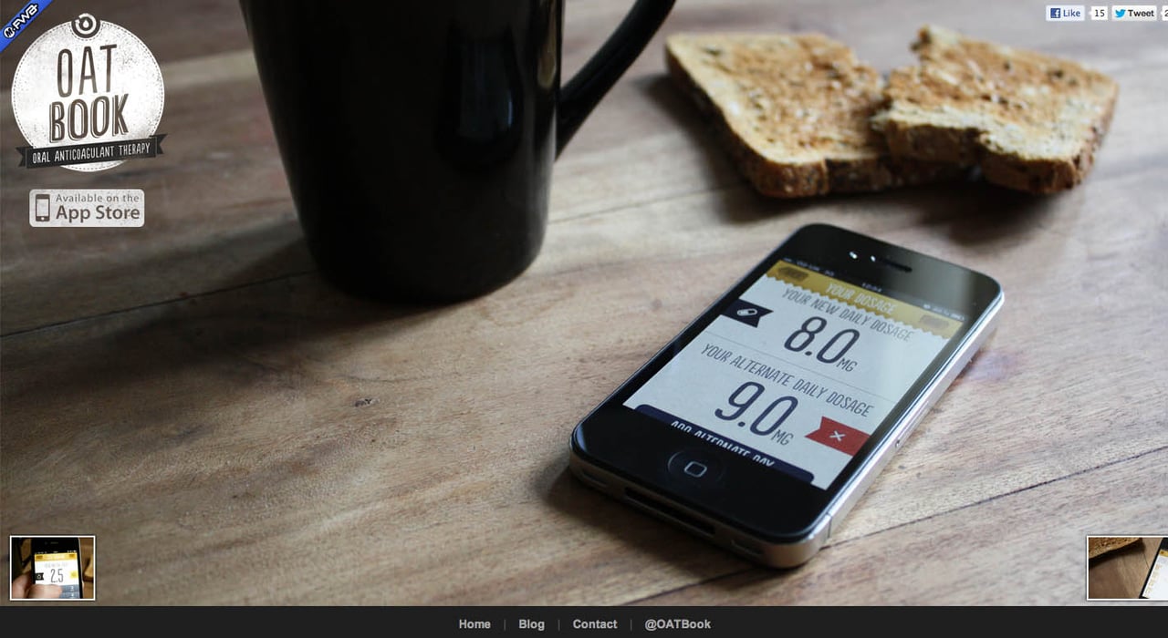 OATBook Website Screenshot
