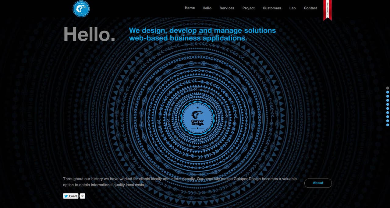Galoper Design Website Screenshot