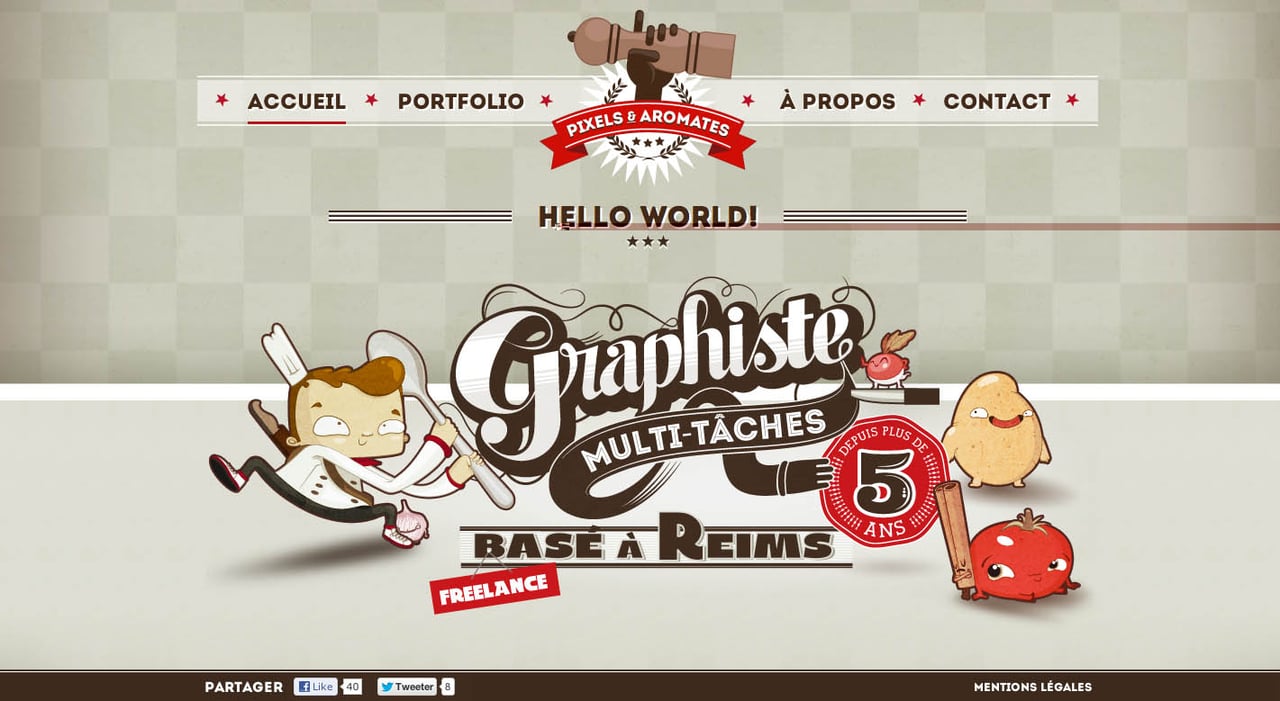 Pixels et Aromates Website Screenshot