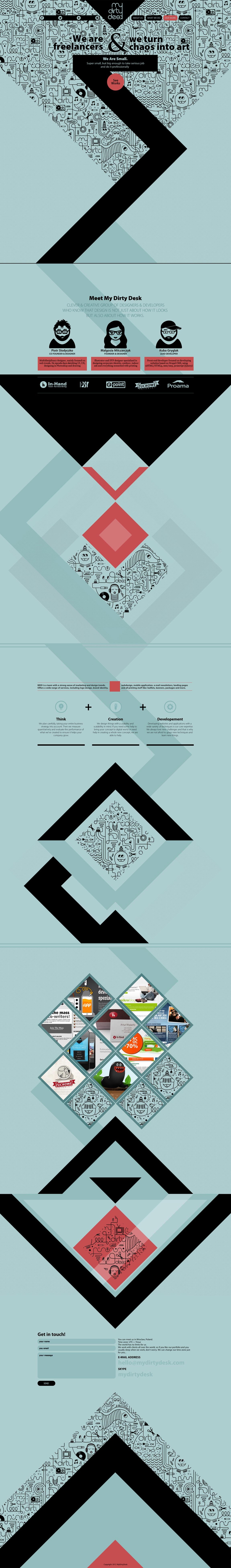 MyDirtyDesk Website Screenshot