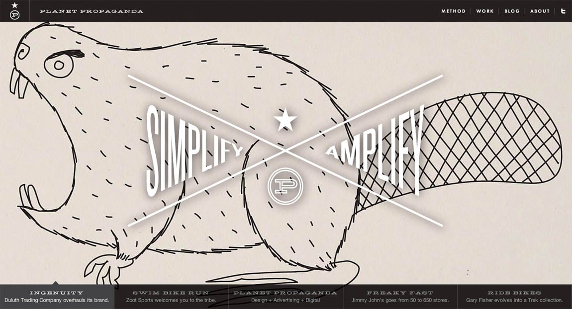 Planet Propaganda Website Screenshot