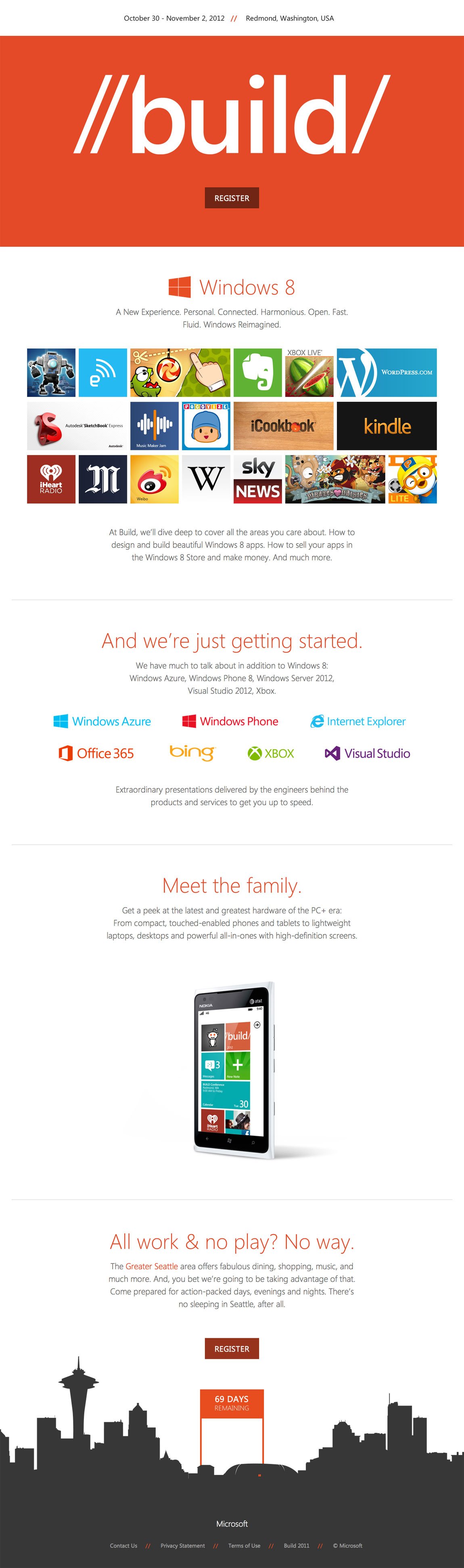 Build 2012 Website Screenshot