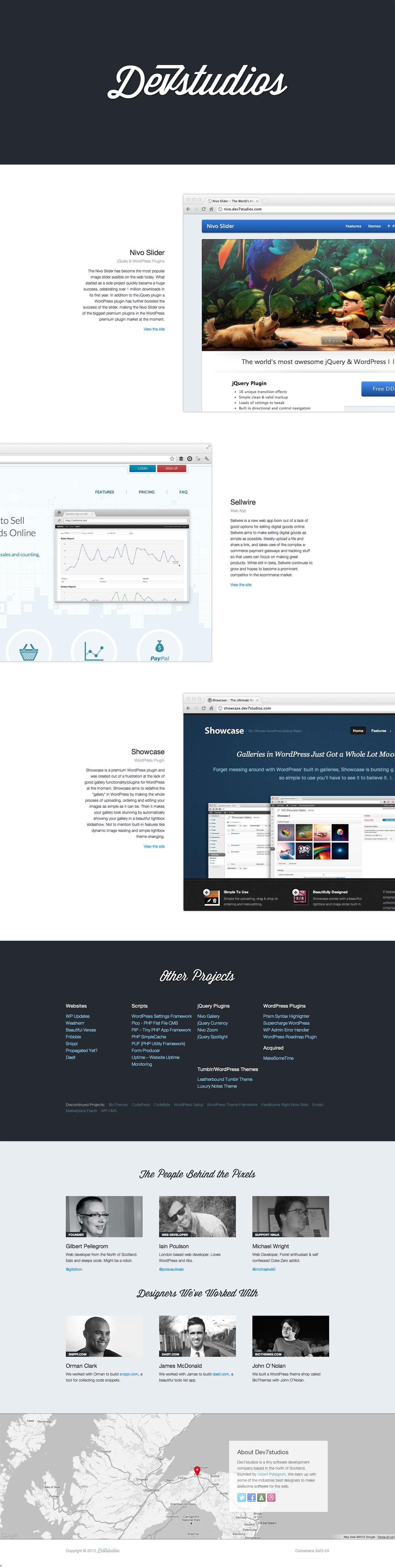 Dev7studios Website Screenshot