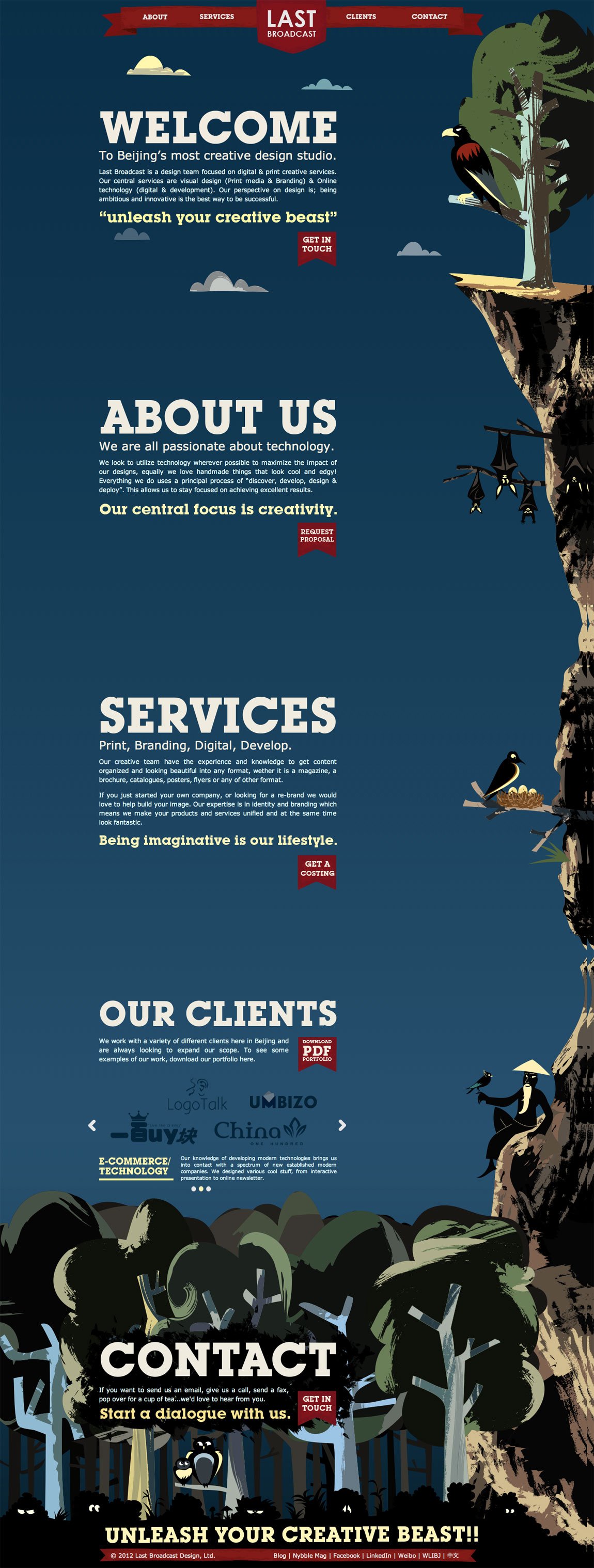 Last Broadcast Website Screenshot