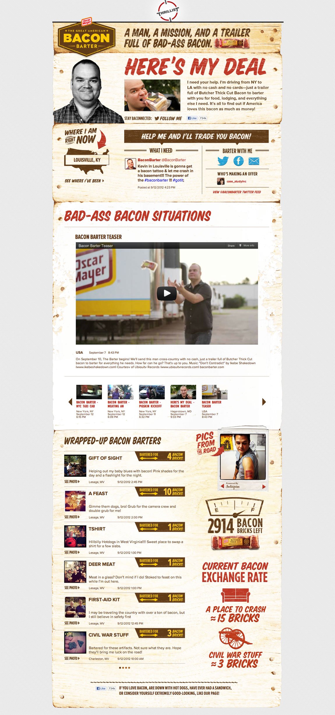 Bacon Barter Website Screenshot