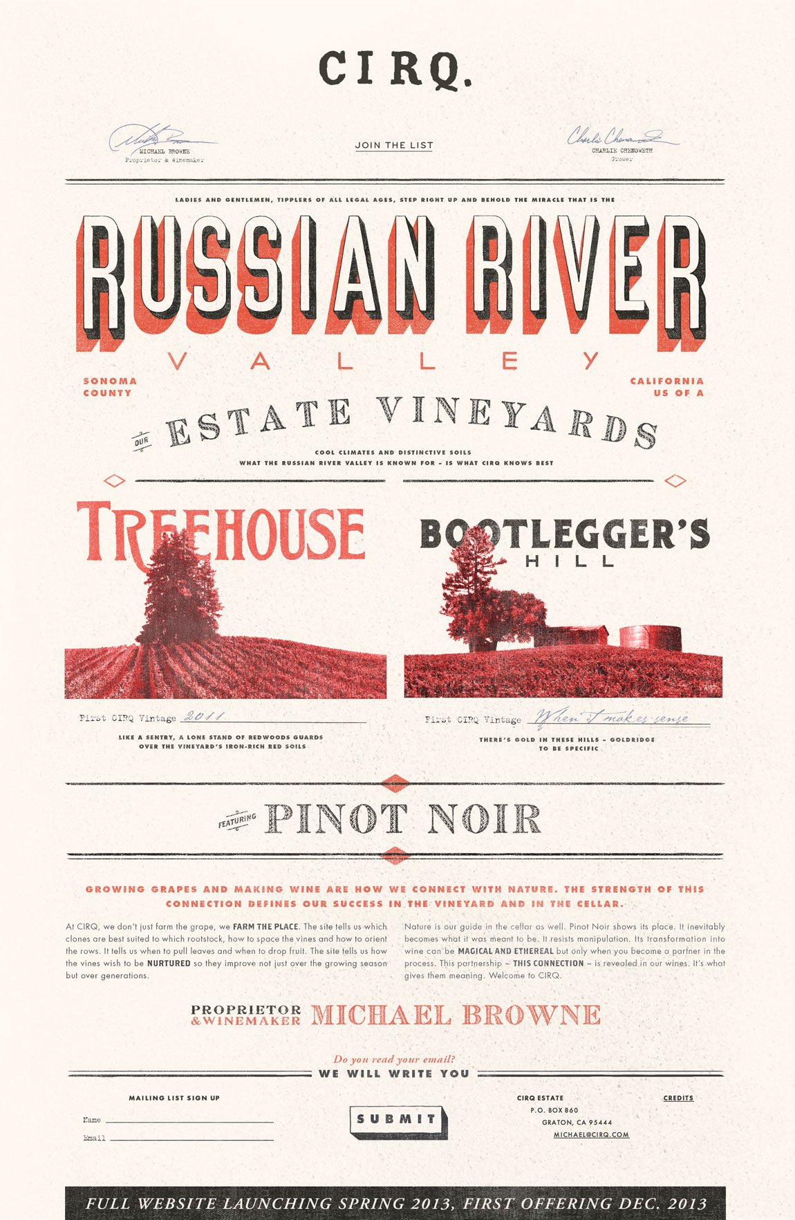 CIRQ Website Screenshot