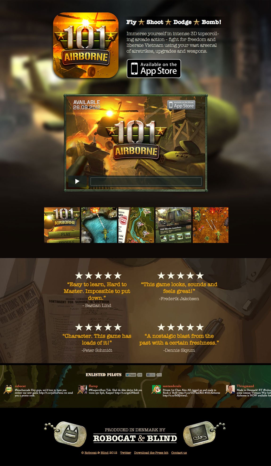 101 Airborne Website Screenshot