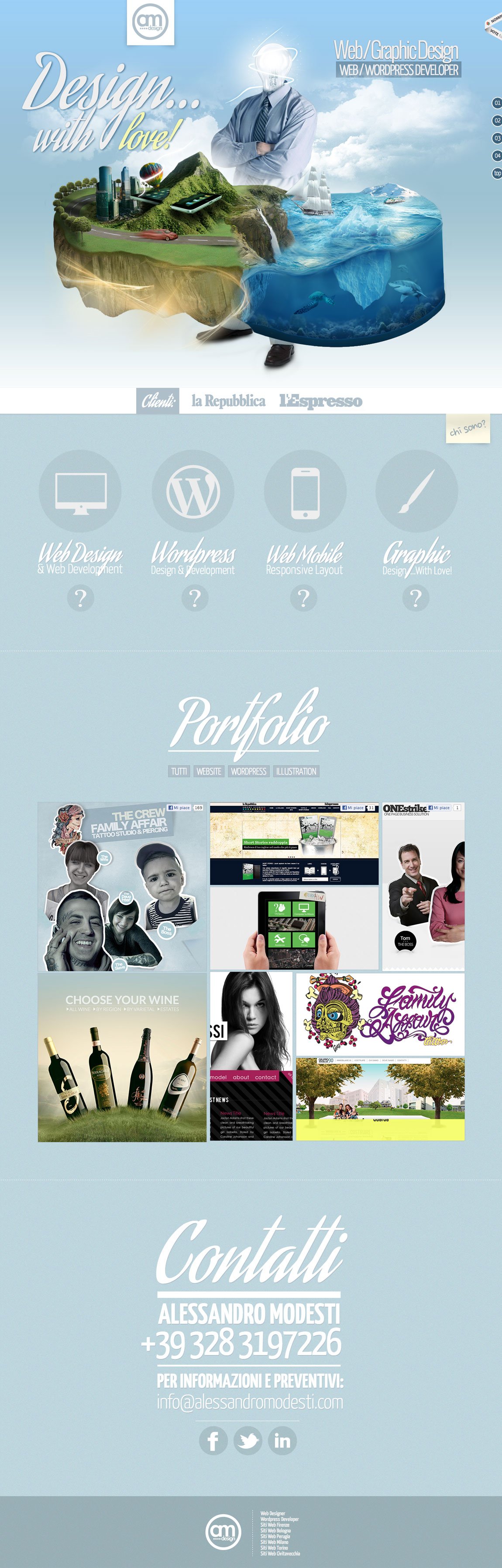 Alessandro Modesti Website Screenshot