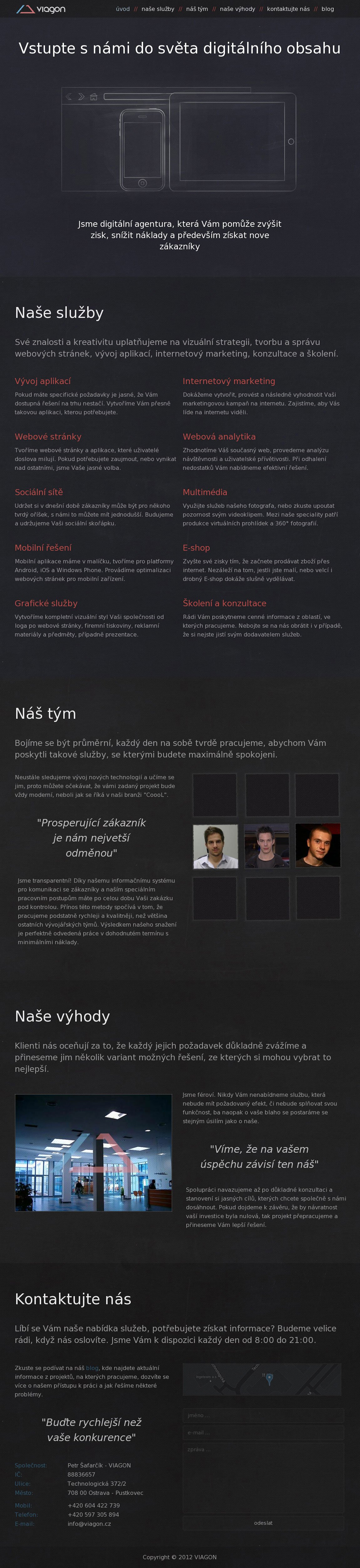 Viagon Website Screenshot