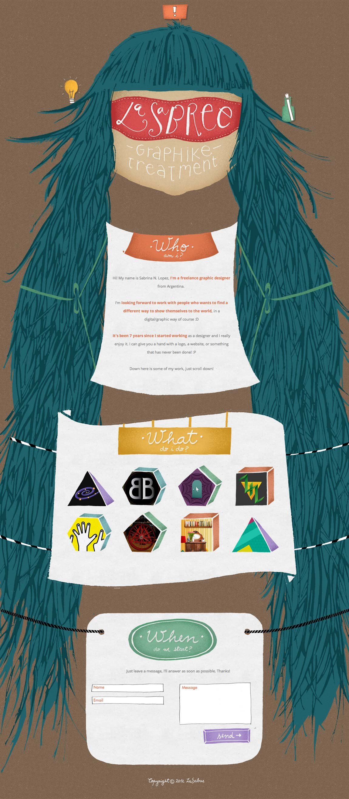 La Sabree Website Screenshot