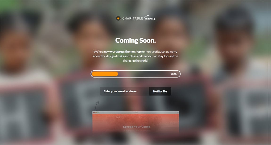 Charitable Themes Website Screenshot