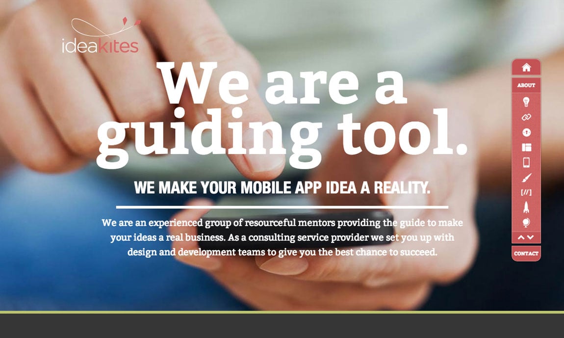 IdeaKites Website Screenshot