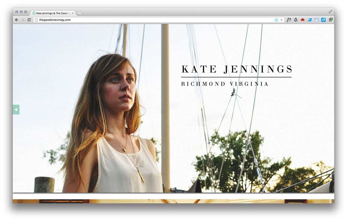 The GoodOnes Mag – Issue One, Volume Two Website Screenshot