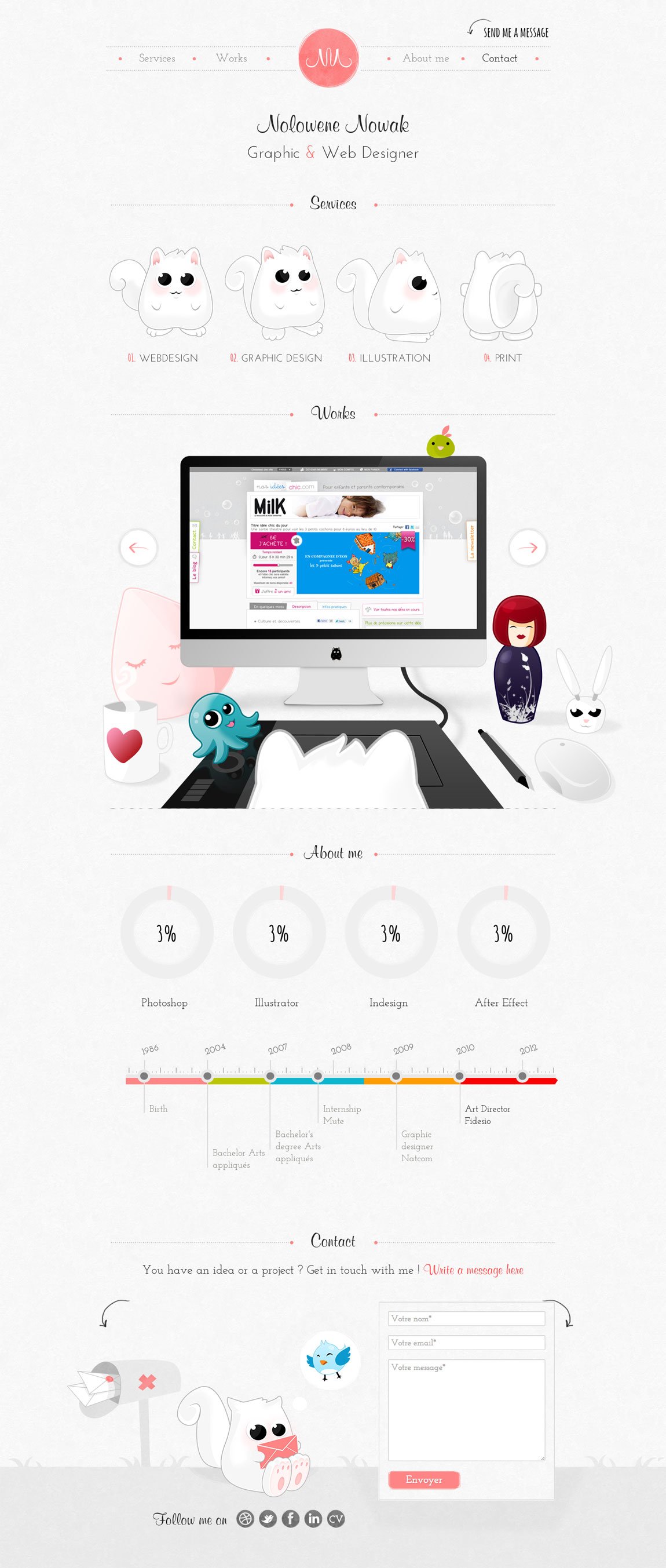 Nolowene Nowak Website Screenshot