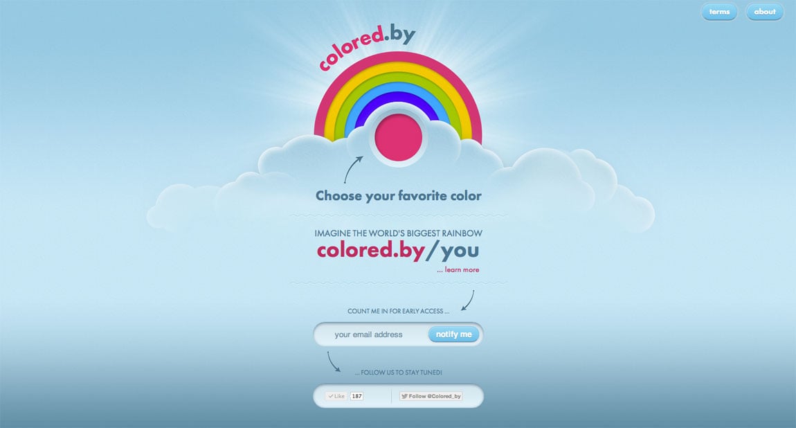 Colored.by Website Screenshot