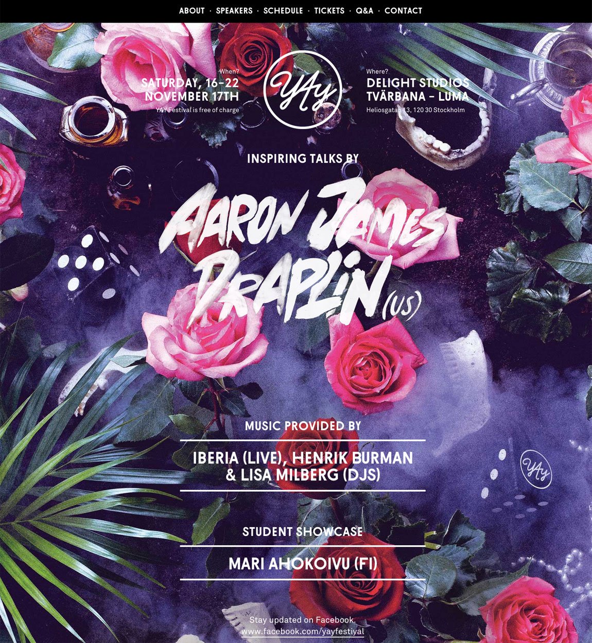 YAY Festival Website Screenshot